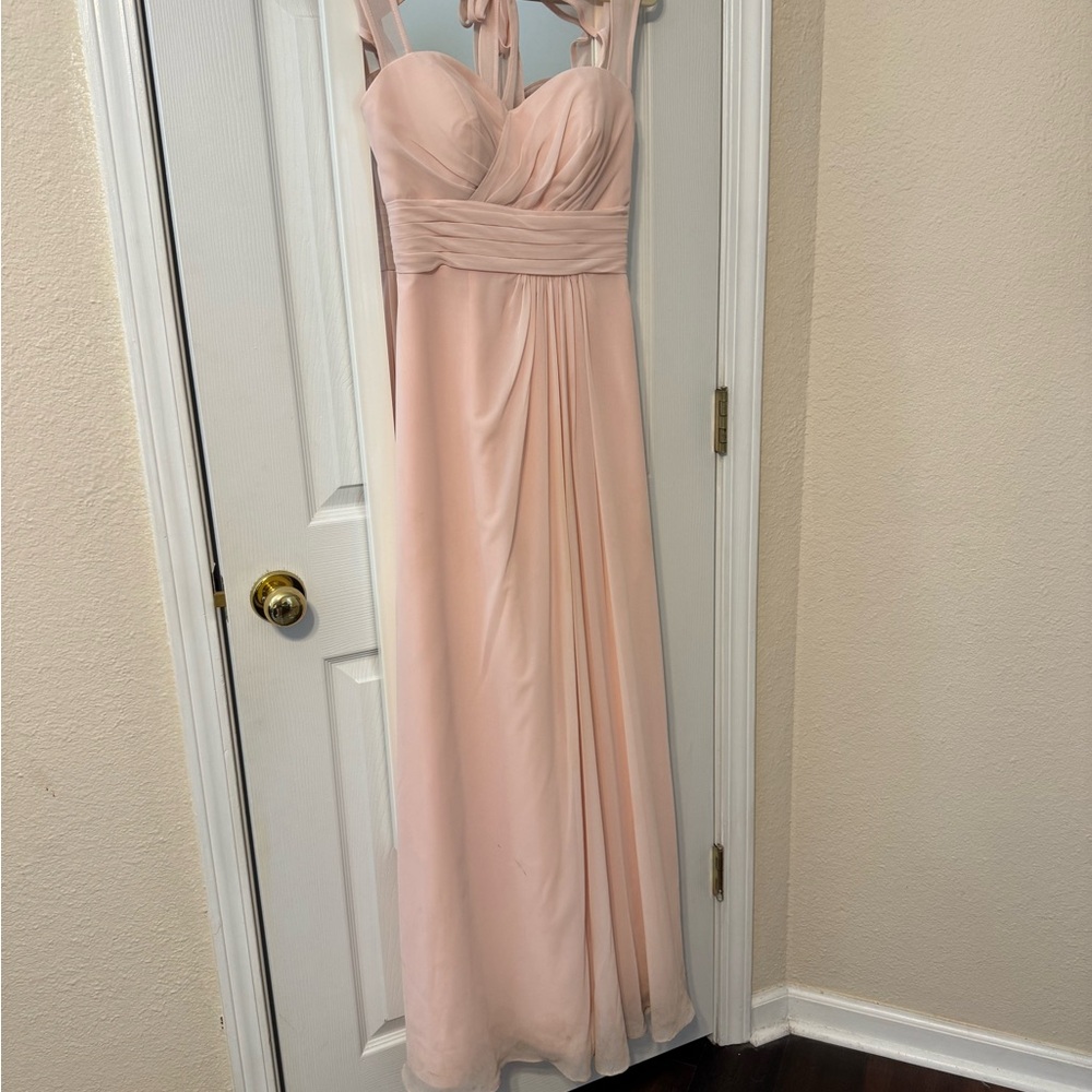 Light pink bridesmaids dress